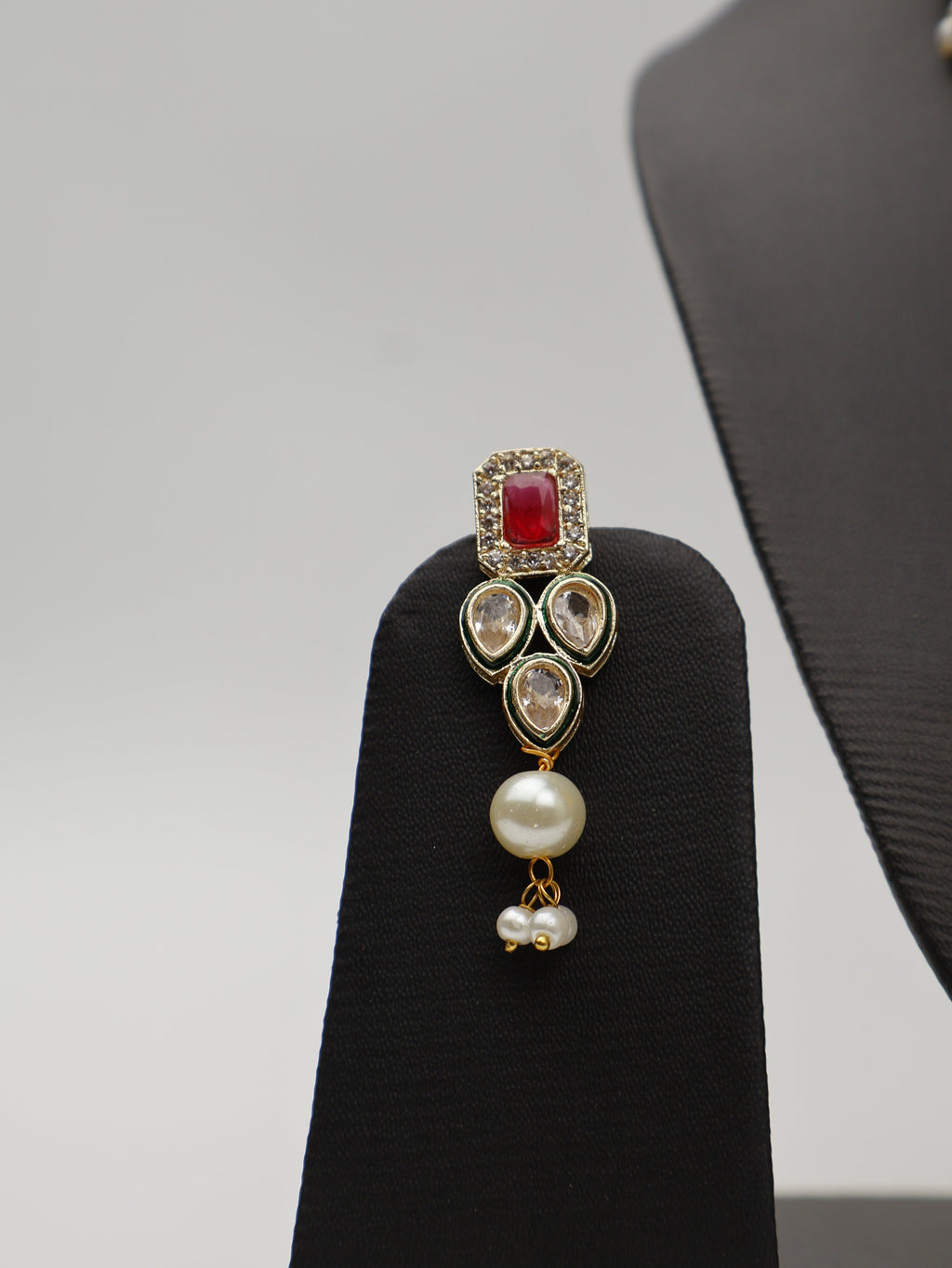 Red and Green Necklace Set-3